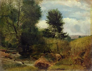 Uitzicht op de rivier Sid, nabij Sidmouth, c.1852